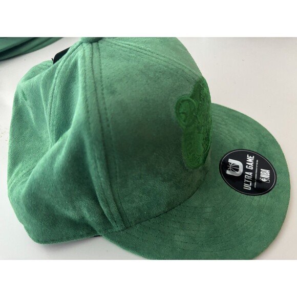 Boston Celtics Embroidered Faux Suede Sandy Snapback Hat Authentic Ultra GAME - Picture 5 of 7
